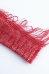 SWAYING/KNIT V-neck floating jumper SW24RE1T05 red